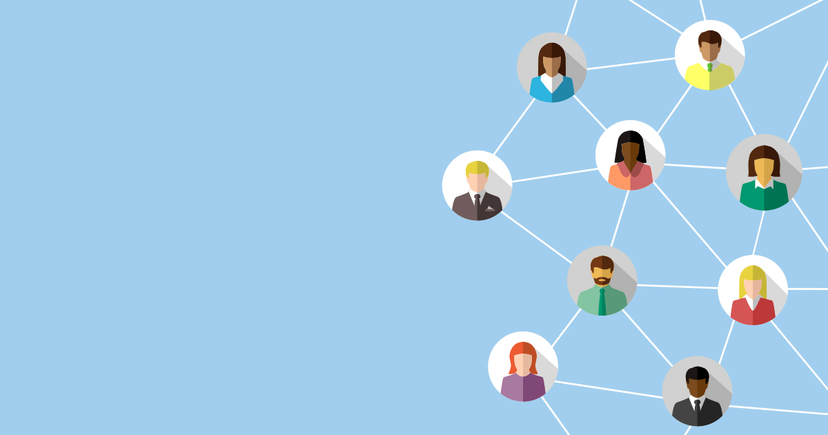 illustration of networked people