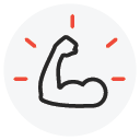 icon of flexing arm